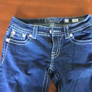Miss Me blue jeans size 27. Boot cut.